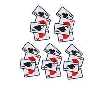Alomejor Patch a Ferro da Stiro Poker, Design Classico Asso, per | Materiale in stoffa, Adatto per abbigliamento, borse, Arte tessile