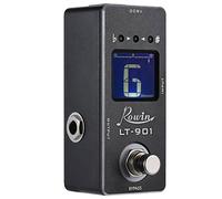 Alomejor Pedale Mini Accordatore Cromatico, Tuner per Chitarra con Display LCD, True Bypass, Rilevamento Automatico, Custodia in Metallo per Accordatura Strumenti