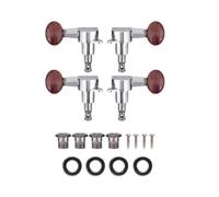 Alomejor Pedane Tuning Chiusure Meccaniche in Lega String Tuning Key Pegs Tuner Kit per Strumento Ukulele 2L 2R