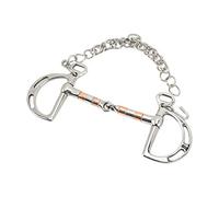 Alomejor per Cavallo per Filetto con Anello a D in Rame e Acciaio Inossidabile Previene Efficacemente Il per la Bocca del Cavallo da 125 Mm Ideale per L'addestramento del