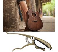 Alomejor PERCHIO CAPO CHITARTA PER GIRATURA UKULELE MANDOLINO CON CAMBIAMENTO CHIAVE QUASTRO 3 Mm Tensione a Molla in Lega di Zinco in Lega di Zinco Adatta Al Collo da 2,25 "