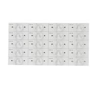 Alomejor Perline Lampada SMD da 100 Pezzi Ad Alta luminosità e Impermeabili per Riparazione Retroilluminazione TV LED da 32-65 Pollici con Design Rotondo Trasparente