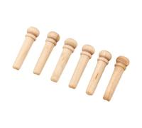 Alomejor Perni per Ponte per Chitarra in Legno di Acero da 6 Pezzi, Chiodi Robusti per Corde a Pressione Resistenti All'usura per una Migliore Chiarezza del Suono, con Ampia Applicazione