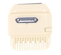 Alomejor Pettine Tagliacapelli Manuale con modalità Regolabili per Rifinire Facilmente le Doppie Punte e Modellare le Sopracciglia Ideale per le Donne 7,5 X 6 Cm (Beige)