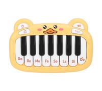 Alomejor Pianoforte per Bambini, Materiale ABS, Controlli Intuitivi, Design Portatile, Toni Chiari per Bambini Piccoli e Neonati (YELLOW)