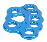 Alomejor Piastra di Rigging 45KN Connettore Multiancoraggio Ad Alta Resistenza 8 Fori per attività All'aperto, Ponte Via Cavo