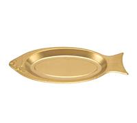 Alomejor Piatto da Portata in Acciaio Inossidabile a Forma di Pesce Durevole per Feste, Banchetti, Matrimoni, Compleanni, Matrimoni (M)