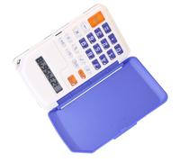 Alomejor Piccola Calcolatrice per Bambini, Design Portatile Colorato, Multifunzionale con Flip Cover per Uso Scolastico, Leggera e Facile da Trasportare
