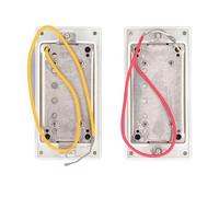 Alomejor Pickup Humbucker per Chitarra Elettrica Chiuso, Sostituzione Pickup a Doppia Bobina per Manico e Ponte della Chitarra (WHITE)