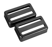 Alomejor Pickup per Chitarra Copritura Buona Dissipazione del Calore Sostituzione Shell di Chitarra 2pcs per Materiale Elettrico Materiale Ottone Dimensione Elettrica (BLACK)