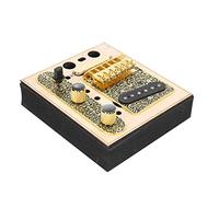 Alomejor Pickup per Chitarra, Pickup a Ponte con Scudo in Rame con Scarpe Polari Interlacciate e Magneti Alnico 5 per Sostituzione Chitarra TL e Fai-da-te