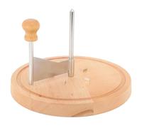 Alomejor Piegaformaggio Professionale con Manico Ergonomico Tagliaforma Girevole per Formaggio e Cioccolato, Legno di Faggio Resistente e Acciaio Inossidabile, Perfetto per Intrattenire