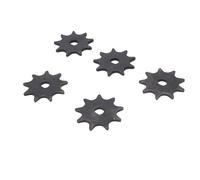 Alomejor Pignone per Catena in Acciaio 9T da 5 Pezzi, Pignone per Motore con Foro D con Design Portatile Compatto per Motore Ad Alta velocità