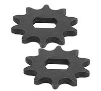 Alomejor Pignone per Ingranaggi Motore 2 Pezzi 10 Denti Pignone Catena Motore in Acciaio Modello 420 con Foro Interno 12x17mm per Scooter Elettrico