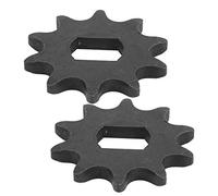 Alomejor Pignone per Ingranaggi Motore 2 Pezzi 10 Denti Pignone Catena Motore in Acciaio Modello 420 con Foro Interno 12x17mm per Scooter Elettrico