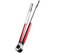Alomejor Pinza da in Acciaio Inossidabile Facile da Pulire per Alimenti da Barbecue 25,5 Cm per Arrostire Carne e Pane Adatta per gli Amanti del Barbecue e gli Appassionati di Cibo (#1)