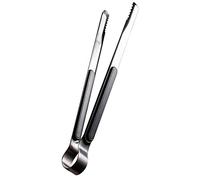 Alomejor Pinza da in Acciaio Inossidabile Facile da Pulire per Alimenti da Barbecue 25,5 Cm per Arrostire Carne e Pane Adatta per gli Amanti del Barbecue e gli Appassionati di Cibo (#2)