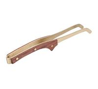 Alomejor Pinza da tè Efficiente Antiscivolo per Set da tè per Accessori per la Cerimonia del per la Casa, Colore Ottone+legno (Palissandro)