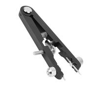 Alomejor Pinza per Barra a Molla per Riparazione Orologi, Comodo Strumento con Perni per la Casa e il Viaggio, Acciaio Inossidabile, 1 Pinza, 8 Perni (BLACK)