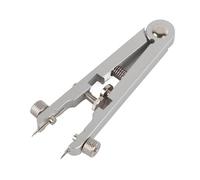 Alomejor Pinza per Barra a Molla per Riparazione Orologi, Comodo Strumento con Perni per la Casa e il Viaggio, Acciaio Inossidabile, 1 Pinza, 8 Perni (SILVER)