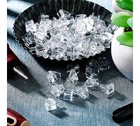 Alomejor Pioli di Supporto per Mensole Trasparenti da 3 Mm, 100 Pezzi, Staffe in Plastica Durevoli per Armadi e Scaffali (come mostrato)