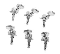 Alomejor Pioli per Chitarra, Teste di Ricambio Ergonomiche in Metallo con 6 Accordatori di Bloccaggio Durevoli per Chitarre Elettriche e Acustiche