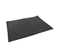 Alomejor Pit di Fuoco Quadrato Tappetino da Griglie Ignifughi in Campeggio con Panno in Fibra di Vetro Rivestito in Silicone per Cortile del Patio per Barbecue all'aperto (Dimensione L (per