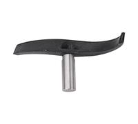 Alomejor Poggiautensile per Tornio per Legno Design Curvo Unico Colonna in Acciaio Legato e Ghisa da 25 Mm di Diametro, per Aspetto a Ciotola, per Maestri della Lavorazione del Legno