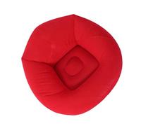 Alomejor Poltrona Gonfiabile Divano Gonfiabile Floccante Morbido per Soggiorno Camera da Letto Ufficio Viaggi, Materiale PVC Ecologico - Ideale per Campeggio All'aperto, Picnic (rosso)