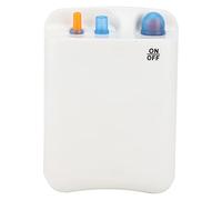 Alomejor Pompa Ad Ossigeno Pompa Ad Aria Portatile Silenziosa per Acquario Acquario Alimentato a Batteria a Lunga Durata per Pesca in Viaggio in Plastica