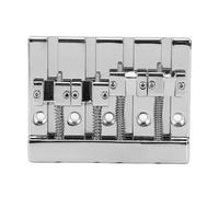 Alomejor Ponte di Ricambio per Basso a 4 Corde Stile Vintage con Spaziatura delle Corde di 0,75 Pollici, Ponte HiMass in Lega di Zinco per un Sustain Migliorato e un Tono Ricco, Sostituzione Diretta