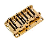 Alomejor Ponte per Basso Metallico per Chitarra Elettrica a 4 Corde (GOLD) | Metallo resistente, Produce un bel tono, Include viti, Facilità di montaggio