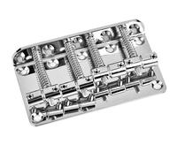 Alomejor Ponte per Basso Metallico per Chitarra Elettrica a 4 Corde | Metallo resistente, Produce un bel tono, Include viti, Facilità di montaggio