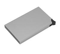 Alomejor Porta Biglietti da Visita Custodia Antimagnetica Antifurto Squisita per Uomini D'affari Lega di Alluminio + PU 3,8x2,4x0,3 Pollici (x-55#)