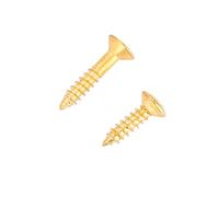 Alomejor Porta Dell'albero del Cavo -e Chitarra 2pcs 5mm 7,8 Mm con Viti Pezzi di Ricambio Perfetti per Nero Argento Nero (GOLD)