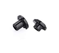 Alomejor Porta Dell'albero del Cavo -e Chitarra 2pcs 5mm 7,8 Mm con Viti Pezzi di Ricambio Perfetti per Nero Argento Nero (BLACK)