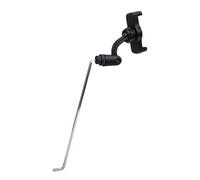 Alomejor Porta Telefono per Sassofono Contralto, ABS e Acciaio Al Carbonio, Lira Regolabile per Bande Musicali e Principianti, Interfaccia Quadrata 4,0x4,0 Mm con Apertura di 9 Cm