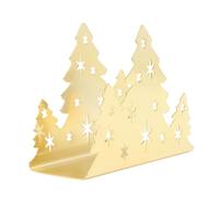 Alomejor Porta Tovaglioli in Acciaio Inossidabile Portaoggetti a Forma di Albero di Natale per L'arredamento del Ristorante di Casa (GOLD)