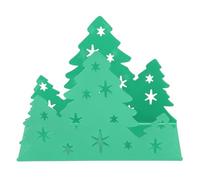 Alomejor Porta Tovaglioli in Acciaio Inossidabile Portaoggetti a Forma di Albero di Natale per L'arredamento del Ristorante di Casa (GREEN)