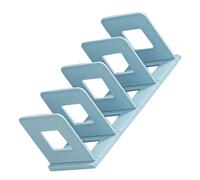 Alomejor Portadocumenti Minimalista e Durevole con 4 Slot per Organizer per Libri, per L'organizzazione dello Spazio Sulla Scrivania Dell'ufficio (BLUE)