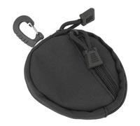 Alomejor Portamonete Resistente Portacarte con Cerniera di Grande capacità per Uomo Portamonete Sportivo per Uso Quotidiano 3,9 X 3,9 Pollici (BLACK)