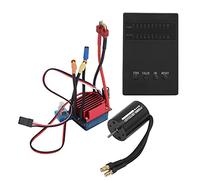 Alomejor Potente Set di Motore Brushfree 2435 4800KV con Scheda di Programmazione S35A ESC: Sistemi Motori Facili da Regolare, Avvolgitori in Rame Alta Purezza, 1/16 1/18 RC Car, Nero