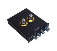Alomejor Preamplificatore a Valvole, Equalizzatore a 3 Bande con Risposta in Frequenza 20Hz-20kHz, per Audio Domestico Lettore DVD CD MP3 Amplificatore Altoparlante (Spina europea)