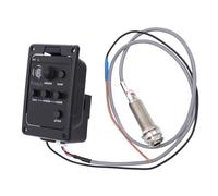 Alomejor Preamplificatore per Chitarra, Materiale ABS, Controllo Volume Bassi Medi e Alti per un'esperienza Personale di Suonare la Chitarra