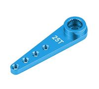 Alomejor Preciso Braccio di Servo in Metallo Machined CNC per Camion RC WPL 1627, Accessorio RC Durevole per Hobbisti (WPL1627B Blu)