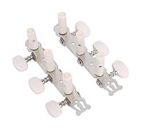 Alomejor Premium 2. Pulsanti Guitstuner Bastoncini Durevoli per Chitarra Classica, Pulsanti di Controllo del Suono Facili da Installare, Adattarsi a Chitarre da 40 Bassi, Metallo+plastica