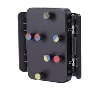 Alomejor Pressa per Accordi per Ukulele, Trainer per Accordi in Nylon e Silicone con 6 Codici Colore per un Facile Apprendimento e Comfort per le, Adatto per Ukulele da 23 a 26 Pollici