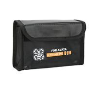 Alomejor Protektor Explosion Proof Sacchetto Fiamma Archante Pirche di sicurezza per test di calore per droni Avata Nero, #713, 3 Batterie, 3 Batteria