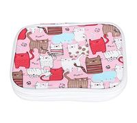 Alomejor Protettiva per Attrezzi per Uncinetto Borsa Protettiva con Cerniera per Ferri da Maglia con Tasche a Rete, per Uso Domestico, Materiale in Tessuto Oxford