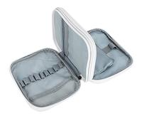 Alomejor Protettiva per Attrezzi per Uncinetto Borsa Protettiva con Cerniera per Ferri da Maglia con Tasche a Rete, per Uso Domestico, Materiale in Tessuto Oxford